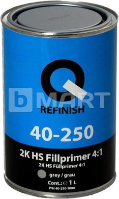 Грунт 2K HS FILLER 4:1 серый 1л (без отвердителя) Q-Refinish