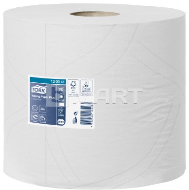 Протирочная бумага Tork 23.5 см x 34.0 см - белая, 255 м