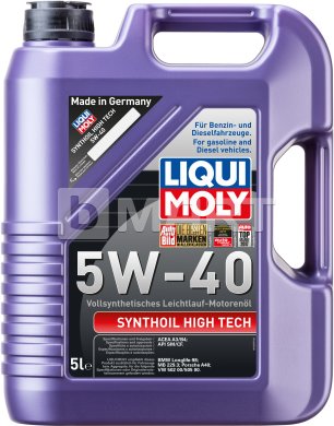 Синтетическое моторное масло Liqui Moly Synthoil High Tech 5W-40 5л