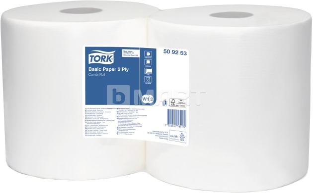 Протиральний папір Tork 26.0 см x 33.0 см - білий, 264 м
