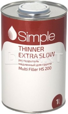 Simple THINNER EXTRA SLOW Медленный растворитель для грунта MULTI FILLER HS 200