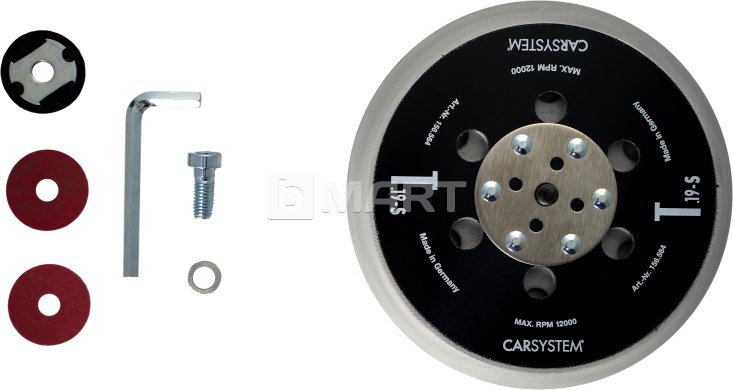 Car System Excenter Back Pad T.19 Универсальная шлифовальная подошва Soft 25 отверстий M8 и 5/16