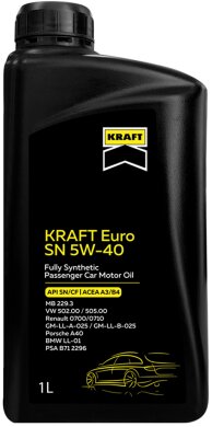 Масло моторное KRAFT Euro SN 5W-40, 1л 708137