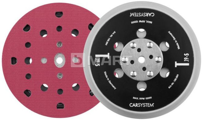 Car System Excenter Back Pad T.19 Универсальная шлифовальная подошва Soft 25 отверстий M8 и 5/16
