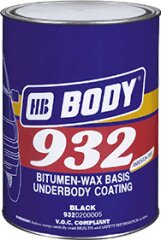 HB BODY 932 Антикоррозийный состав на основе каучука, битума и воска 4 л