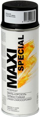 Термостійка фарба чорна Maxi Color 400 мл