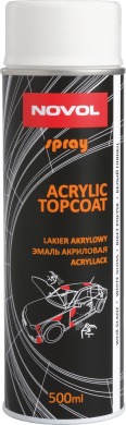 SPRAY ACRYL TOPCOAT  WHITE GLOSS акриловая эмаль белый глянец