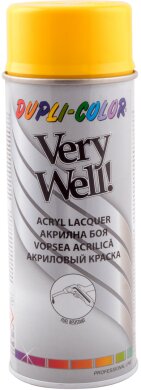 Эмаль аэрозольная универсальная акриловая Dupli Color Very Well желтая RAL 1021 400 мл