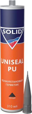 Однокомпонентный полиуретановый герметик SOLID UNISEAL PU черный 310мл