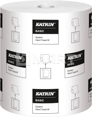 Полотенца KATRIN Basic M в рулонах 180 м - белые