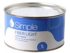 Шпатлевка Simple FIBER LIGHT со стекловолокном 1 л