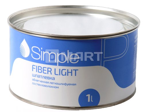 Шпатлевка Simple FIBER LIGHT со стекловолокном 1 л