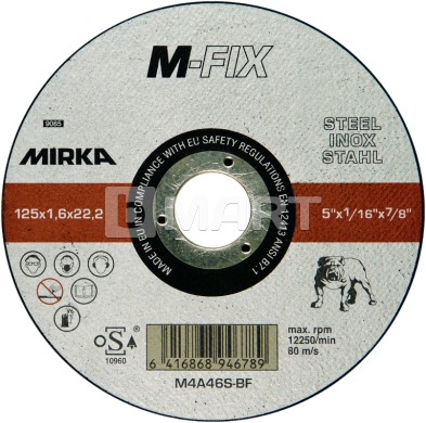 Відрізний диск M-FIX INOX M4A46S-BF 125x1.0х22.2mm