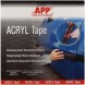 Стрічка двостороння клеюча акрилова APP Acryl Tape 9 мм x 10 м