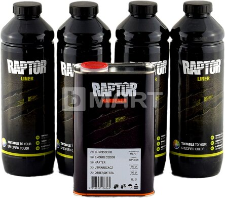 RAPTOR Прочное защитное покрытие бежевое - 4 л, комплект