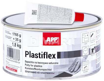 Шпатлевка для пластмассы 1.8 кг Plastiflex APP