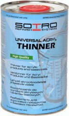SOTRO Universal Acryl Thinner универсальный разбавитель для акриловых продуктов и базовых покрытий 1 л
