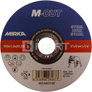 Відрізний диск M-FIX INOX M4A46S-BF 125x1.6x22.2mm