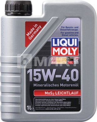 Минеральное моторное масло Liqui Moly MoS2 Leichtlauf 15W-40 1л