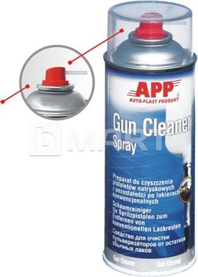 Средство для чистки пистолетов и остатков лака Gun Cleaner в аэрозоле 400 мл