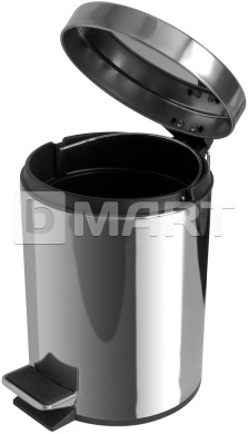 Корзина JVD для мусора с педалью 5 л - глянцевая