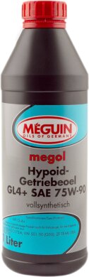 Meguin Трансмиссионное масло HYPOIDGETRIEBEOEL GL4+ SAE 75W-90 1л 3535