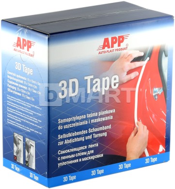 Поролонові валики для маскування отворів APP 3D Tape 13 мм x 50 м