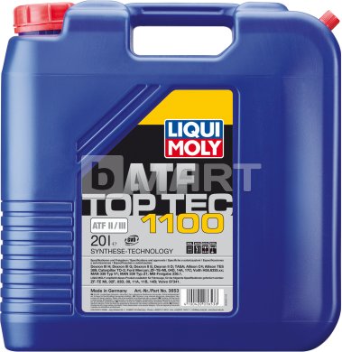 НС-синтетическое трансмиссионное масло для АКПП Liqui Moly Top Tec ATF 1100 20л