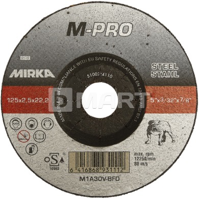 Отрезной диск M-PRO M1A30V-BFD 125 x 2.5 x 22.2 мм