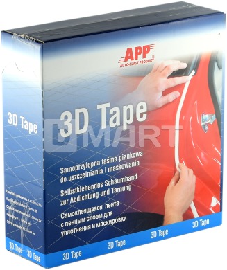 Поролоновые валики для маскирования проемов APP 3D Tape 13 мм x 20 м