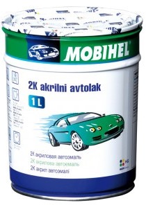 Акриловая эмаль 601 черный Mobihel 1 л