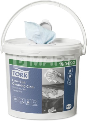 Нетканий матеріал Tork для очищення 70 м - голубий, безворсовий