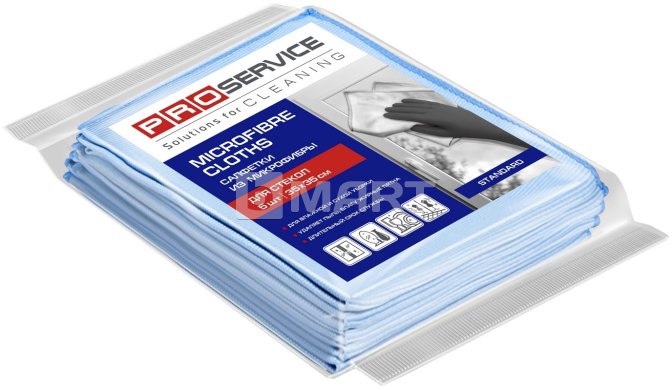 Салфетка для стекла PROservice 35 см x 35 см 5 штук в упаковке