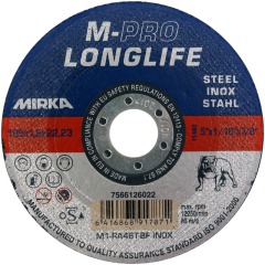Отрезной диск M-PRO LONGLIFE INOX M1RA60T-BF 125 x 1.6 x 22.2 мм
