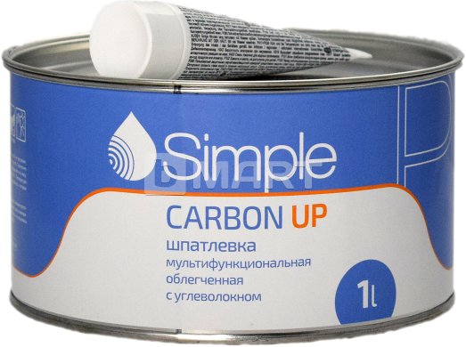 Simple CARBON UP шпатлевка мультифункциональная, облегченная c углеволокном 1л