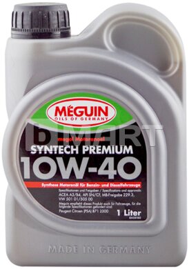 Моторное масло MEGOL SYNTECH PREMIUM SAE 10W-40, 1 L 4338
