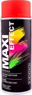 Эмаль аэрозольная флуоресцентная MAXI COLOR Красная 400 мл.