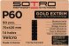 P60 Абразивная полоска SOTRO GOLD EXTRIM 70 мм x 420 мм
