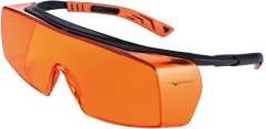 Открытые защитные очки 5x7 оранжевые