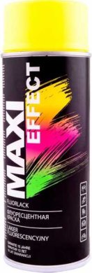 Емаль аерозольна флуоресцентна MAXI COLOR Жовта 400 мл