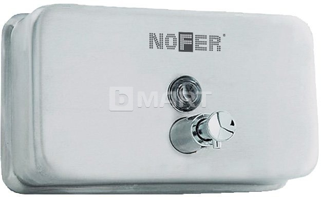 Дозатор NOFER для жидкого мыла 1.2 л - горизонтальный