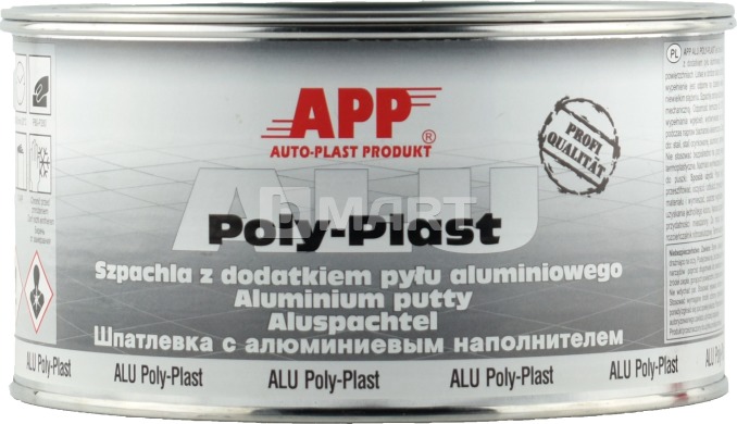 Шпатлевка с алюминиевой пудрой APP ALU POLY-PLAST 1.80 кг