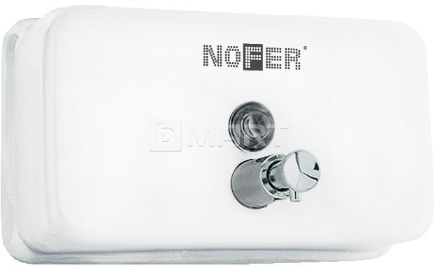 Дозатор NOFER для жидкого мыла 1.2 л - белый