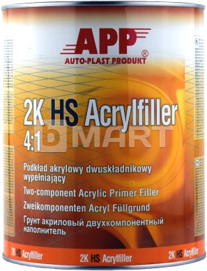 Грунтовка акрилова 2-компонентна APP 2К HS Acryfiller 4: 1 чорна