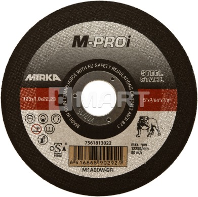 Отрезной диск M-PROi M1A60W-BFi 125 x 1.0 x 22.2 мм