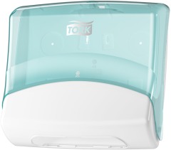 Диспенсер Tork для материалов в салфетках - бело-голубой