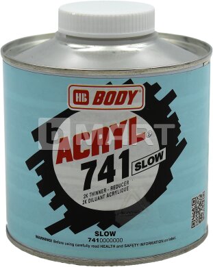 Растворитель HB BODY 741 ACRYL slow медленный 0.5 л