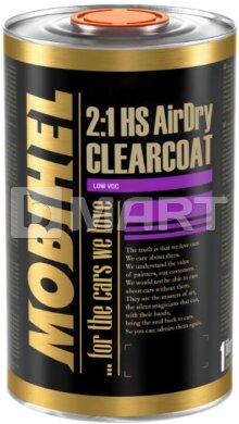 Mobihel 2К HS 2:1 бесцветный лак AirDry 1 л