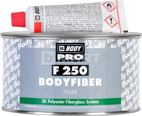Шпатлевка со стекловолокном BODY FIBER зеленая 0.75кг