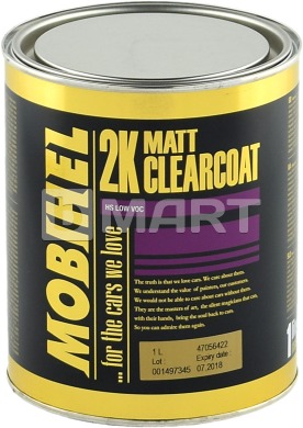 Mobihel 2К бесцветный матовый лак low VOC 1 л